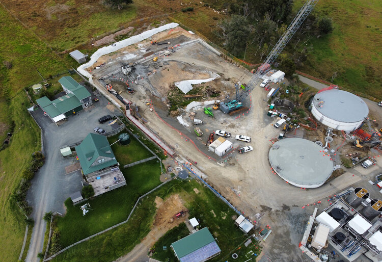 Image of the new water treatment plant in Papakura